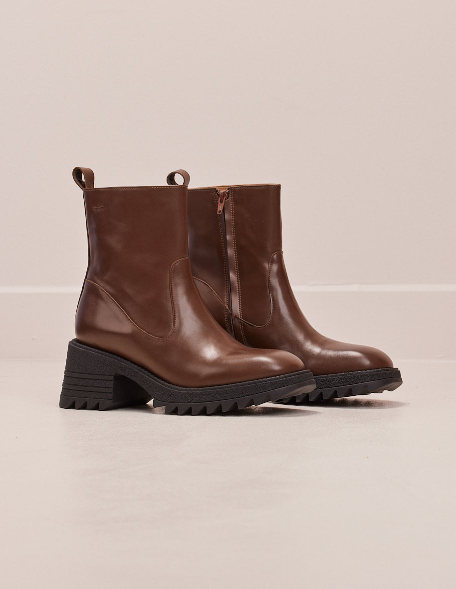 Bottines marron foncé hotsell