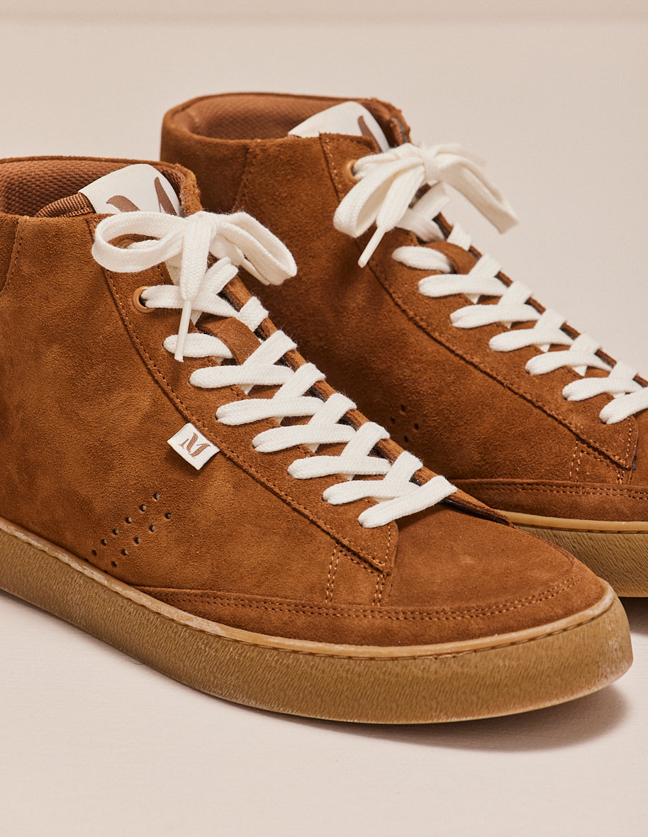 High-top trainers Alexis - Brown suede