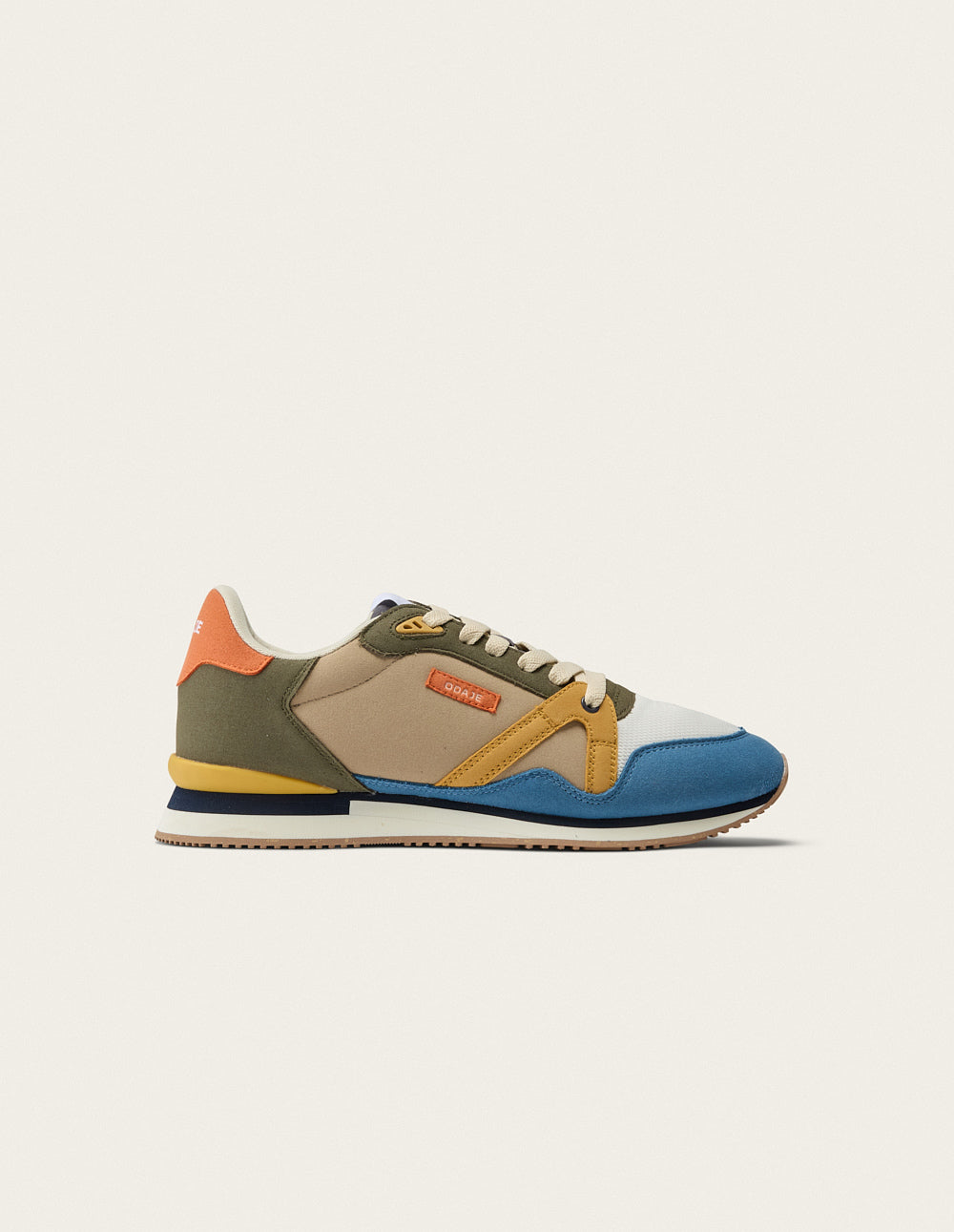 André low-top trainers - Mustard ivory blue