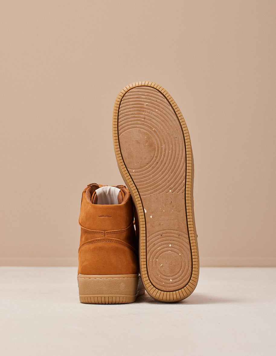 Baskets montantes Arnaud - Nubuck ambre