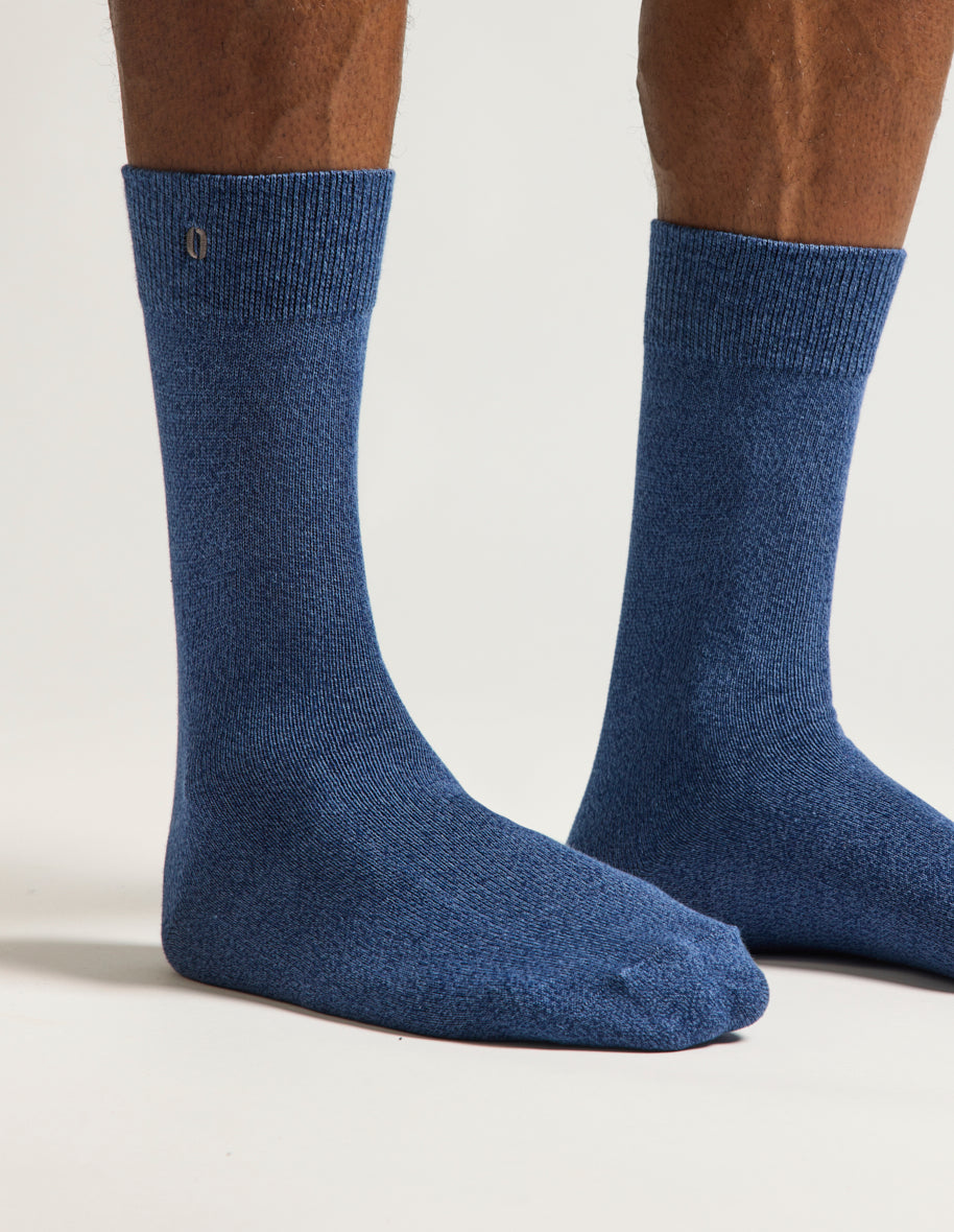 Pack of 3 Socks - Blue Heathered