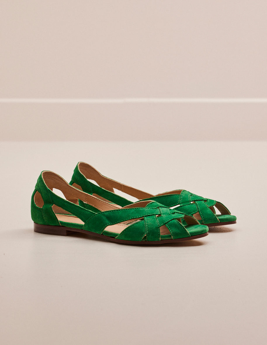 Flat sandals Clémentine - Sweden Green