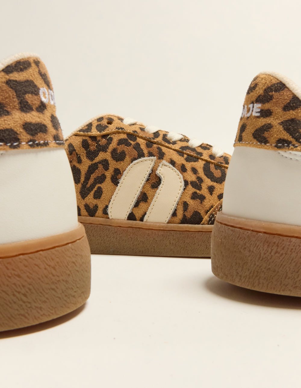 Lucia low-top trainers - White and leopard