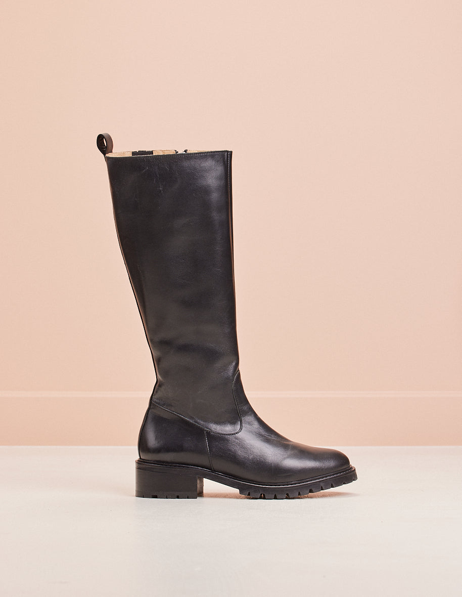 Boots Liliane - Black leather