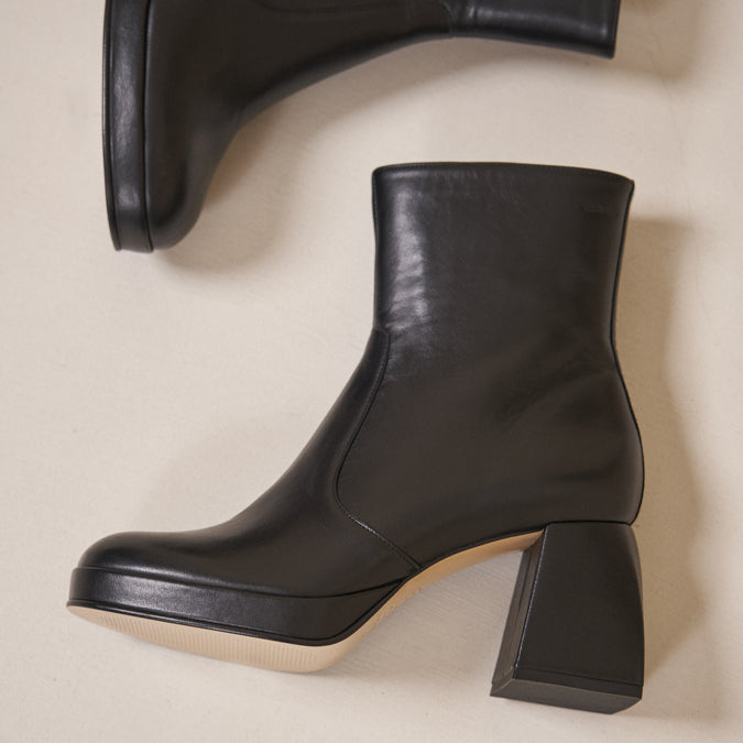 Ankle boots Marina - Black leather