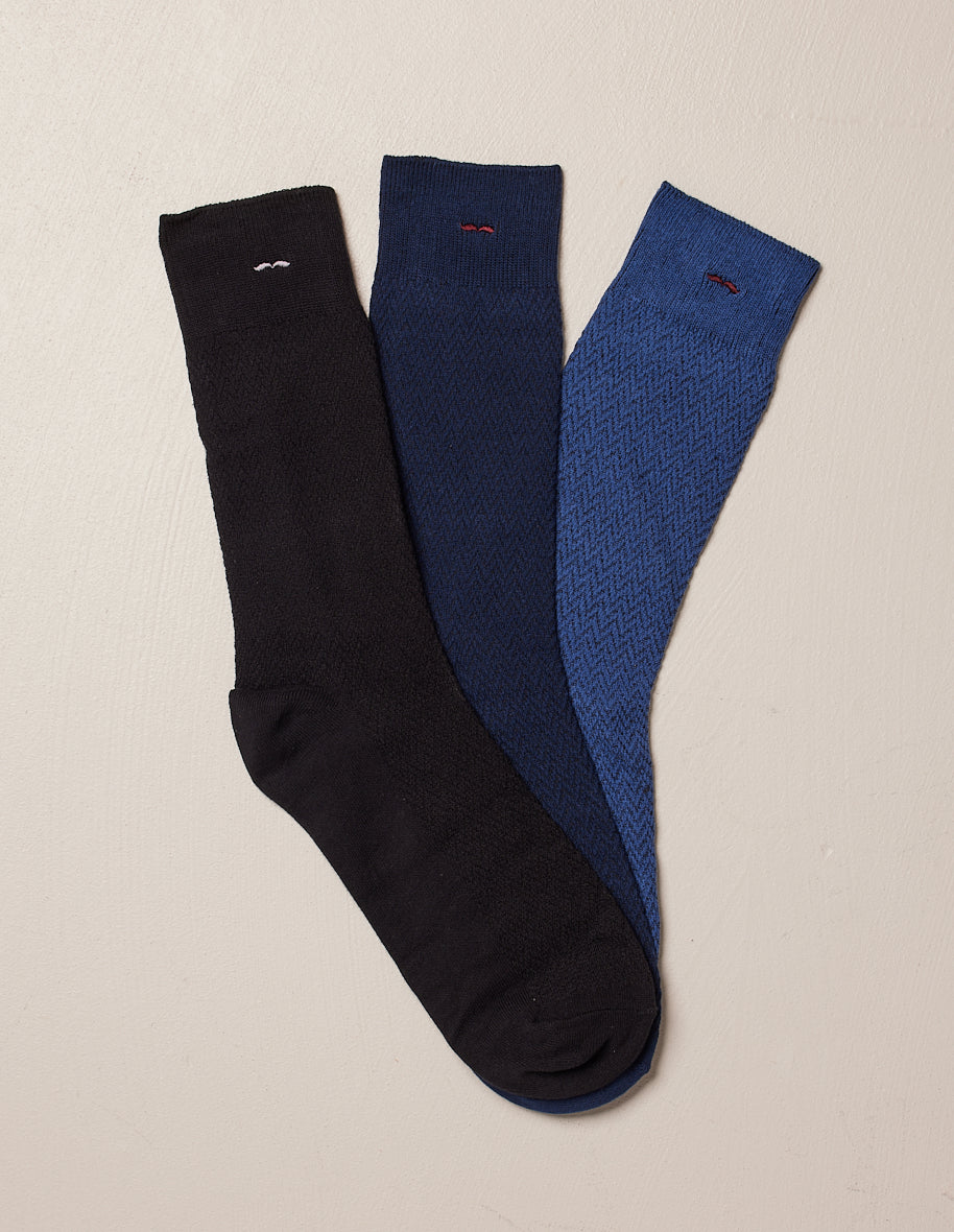 Pack of 3 socks - Black Waler Ble