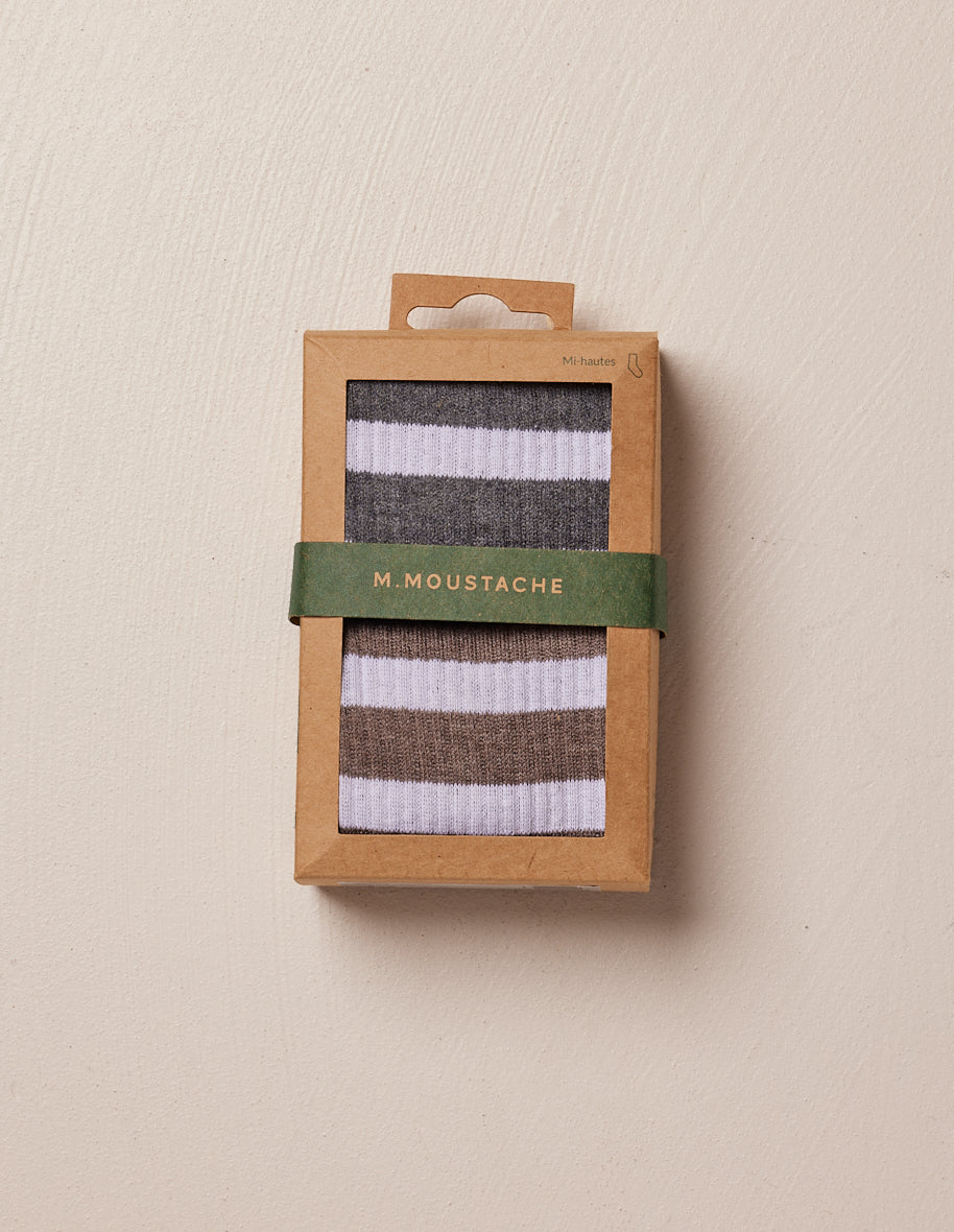 Pack of 2 socks - Gray Brown Chinese Sport