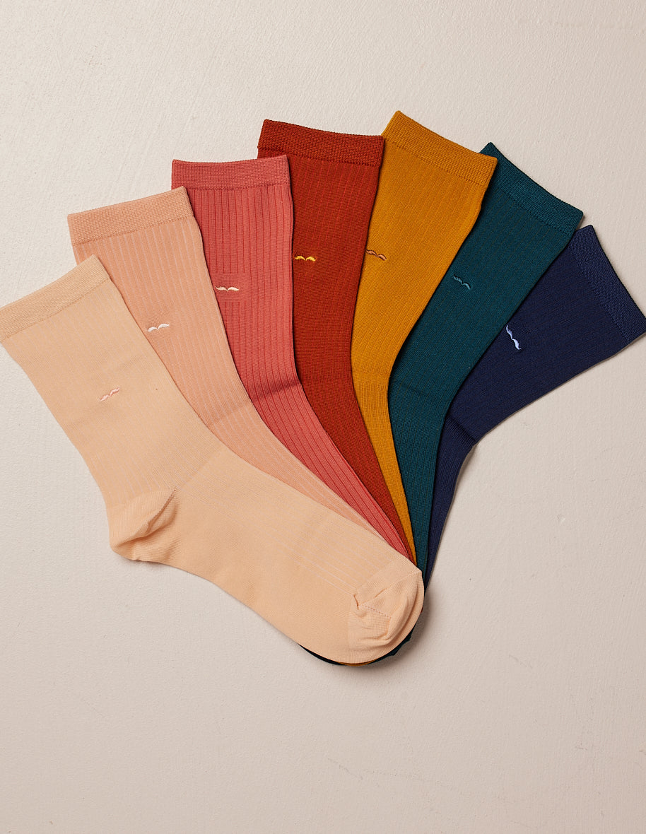 Coffret de 7 Chaussettes Femme - Chaussettes multicolores