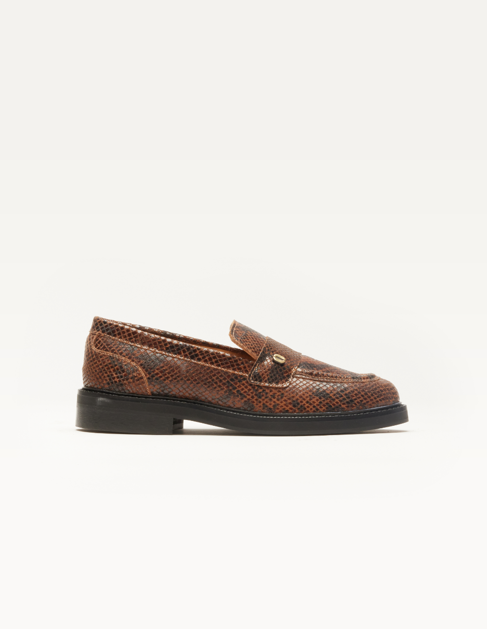 Loafers Marjorie - Brown python leather