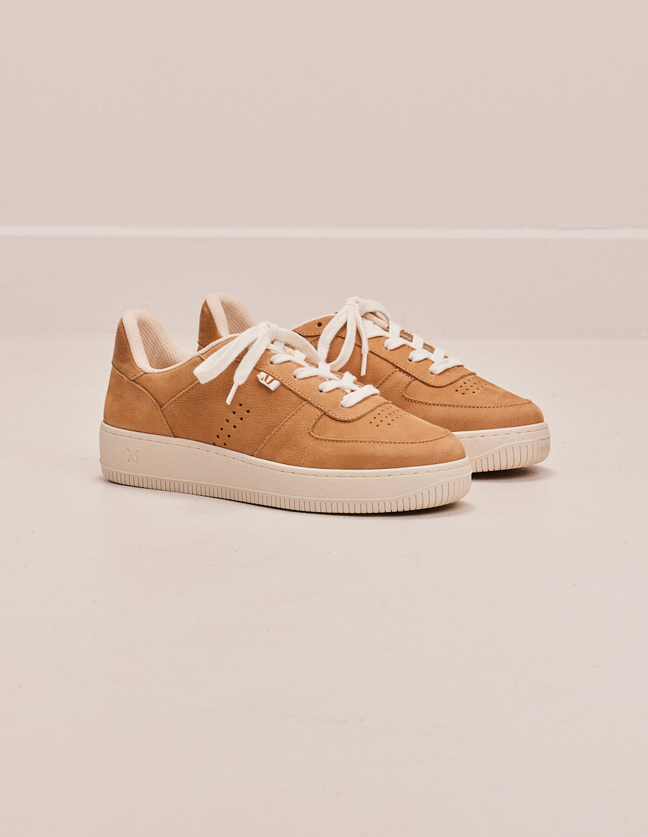 Baskets basses Maxence F - Nubuck grainé beige