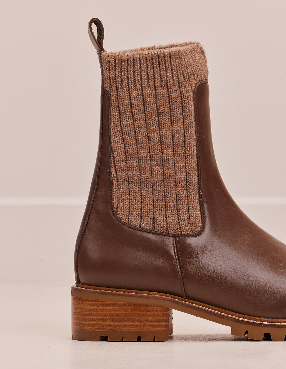 Ankle boots Megane - Dark brown leather