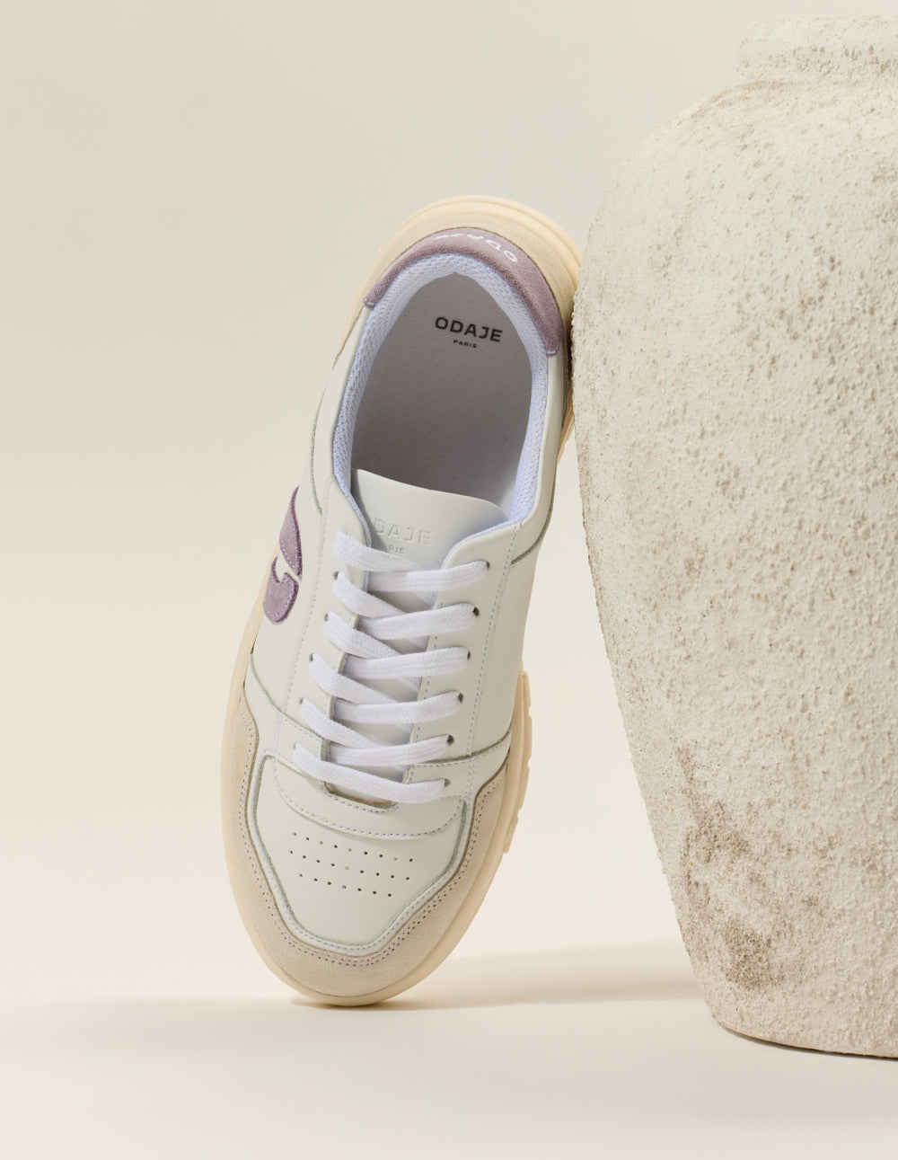 Nora low-top trainers - White lilac