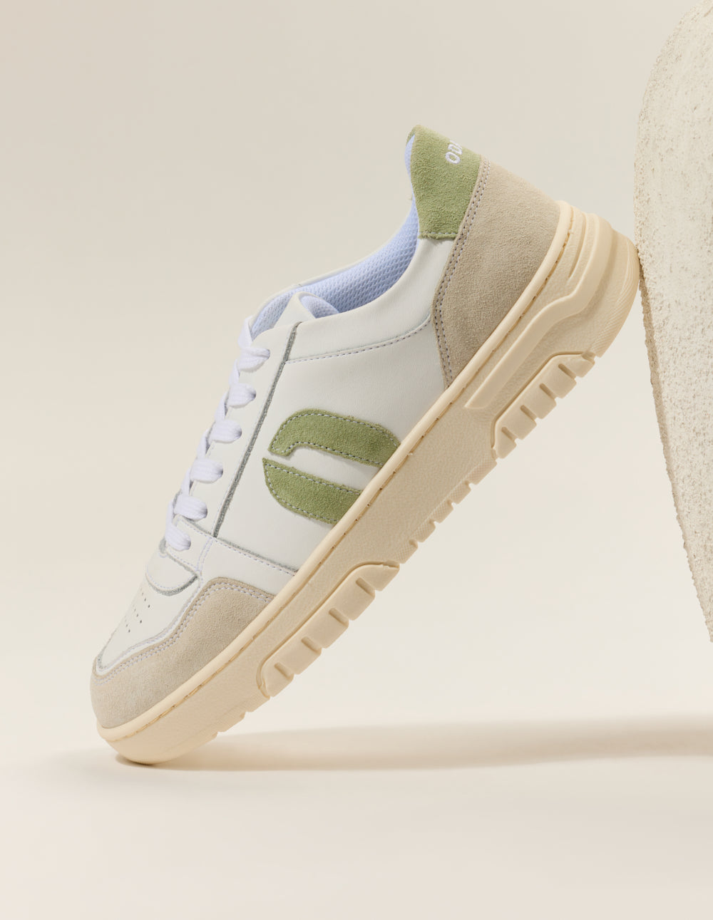 Nora low-top trainers - White green