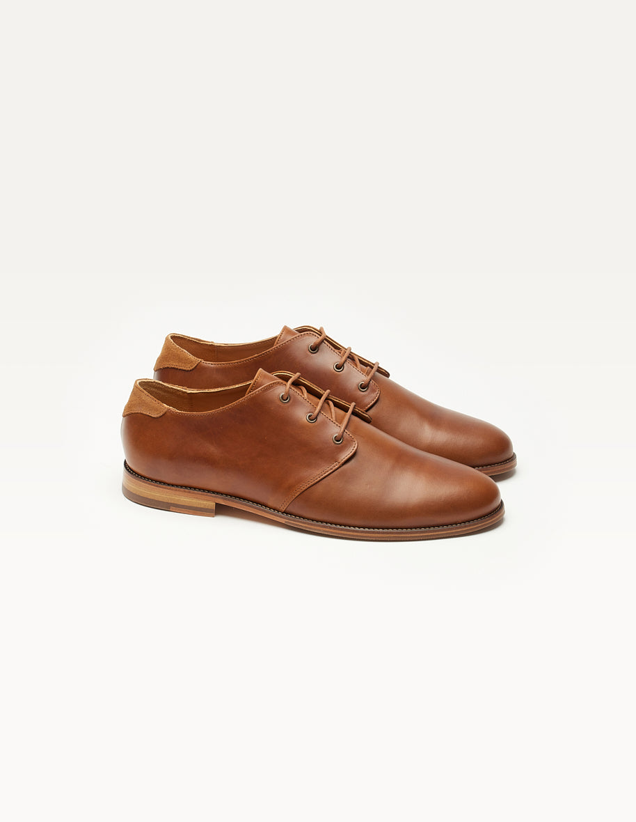 Derbies Alphonse - Cuir pull-up Miel