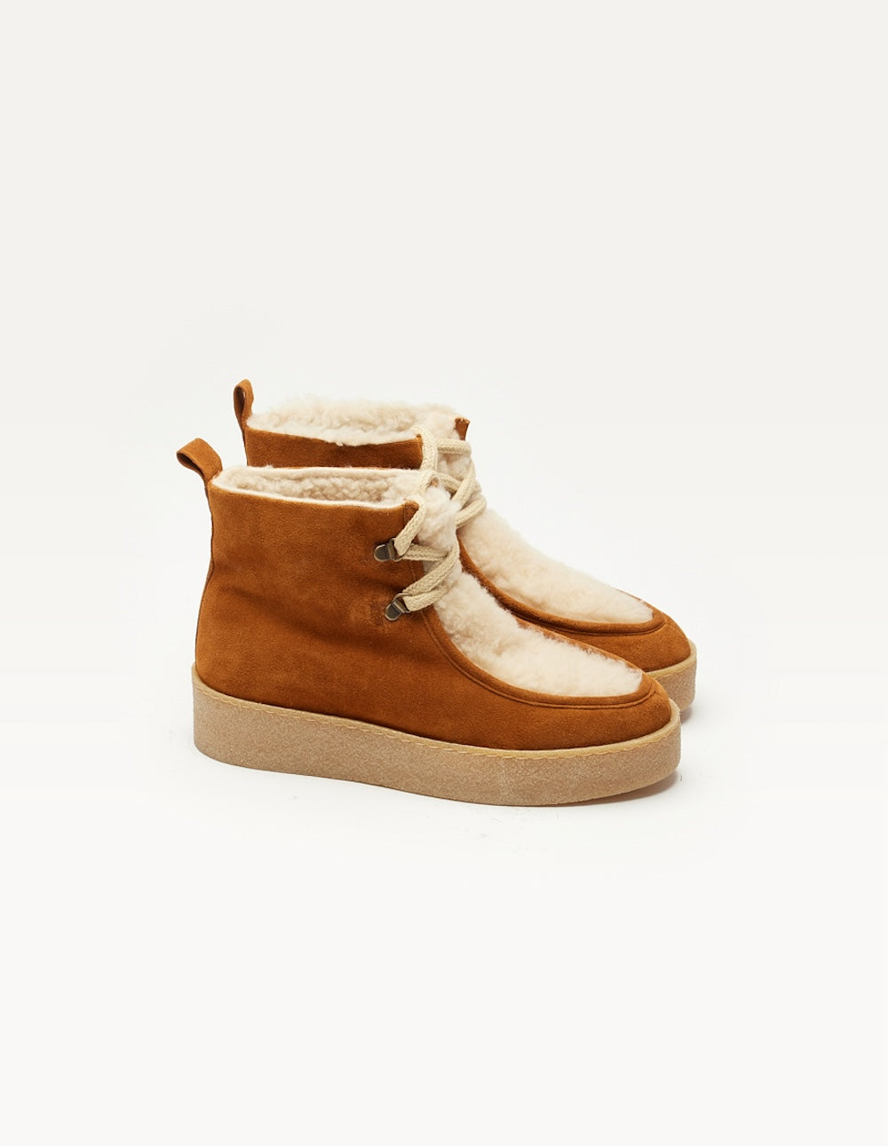 Filled boots Anouck - Amber suede