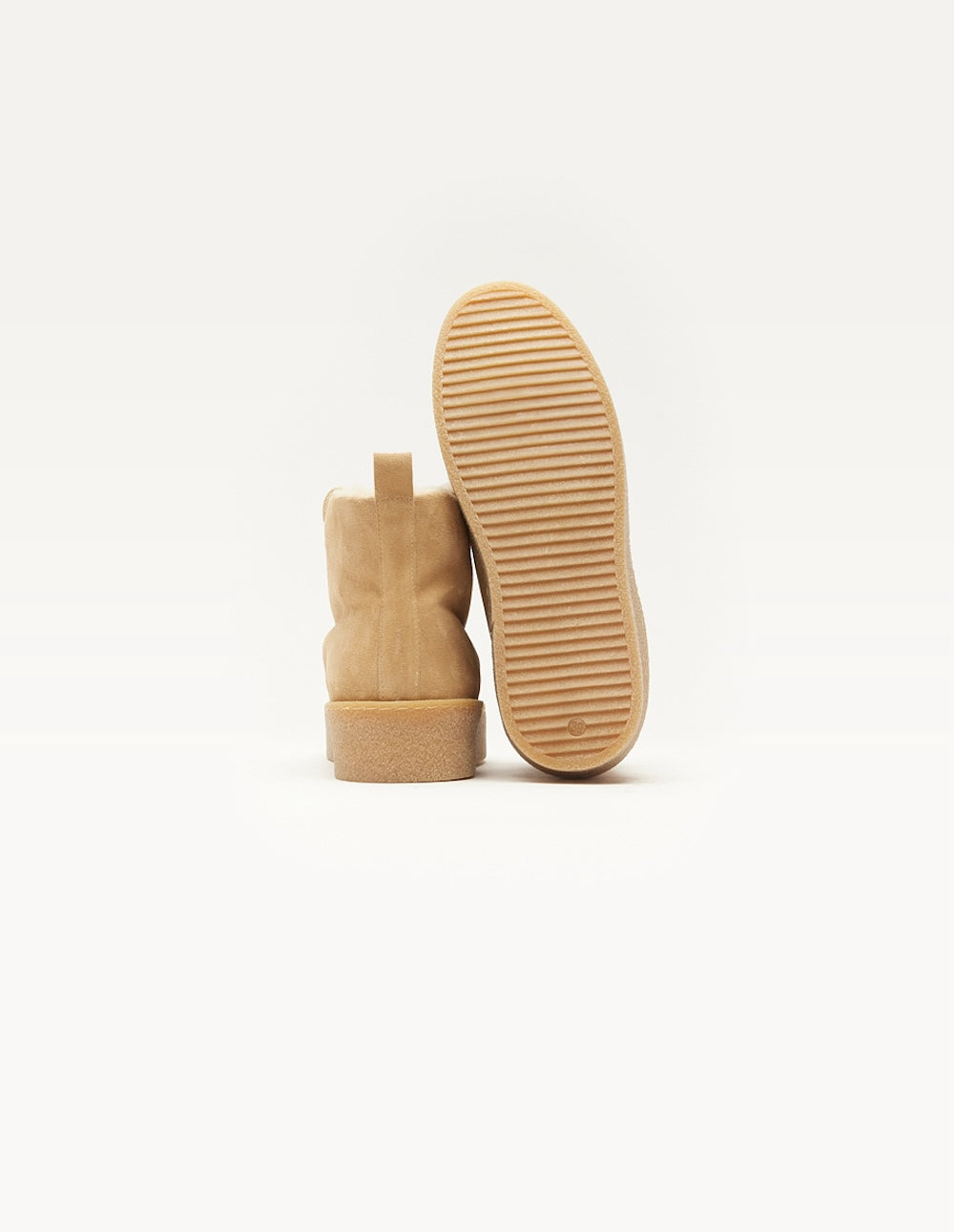 Filled boots Anouck Taupe suede