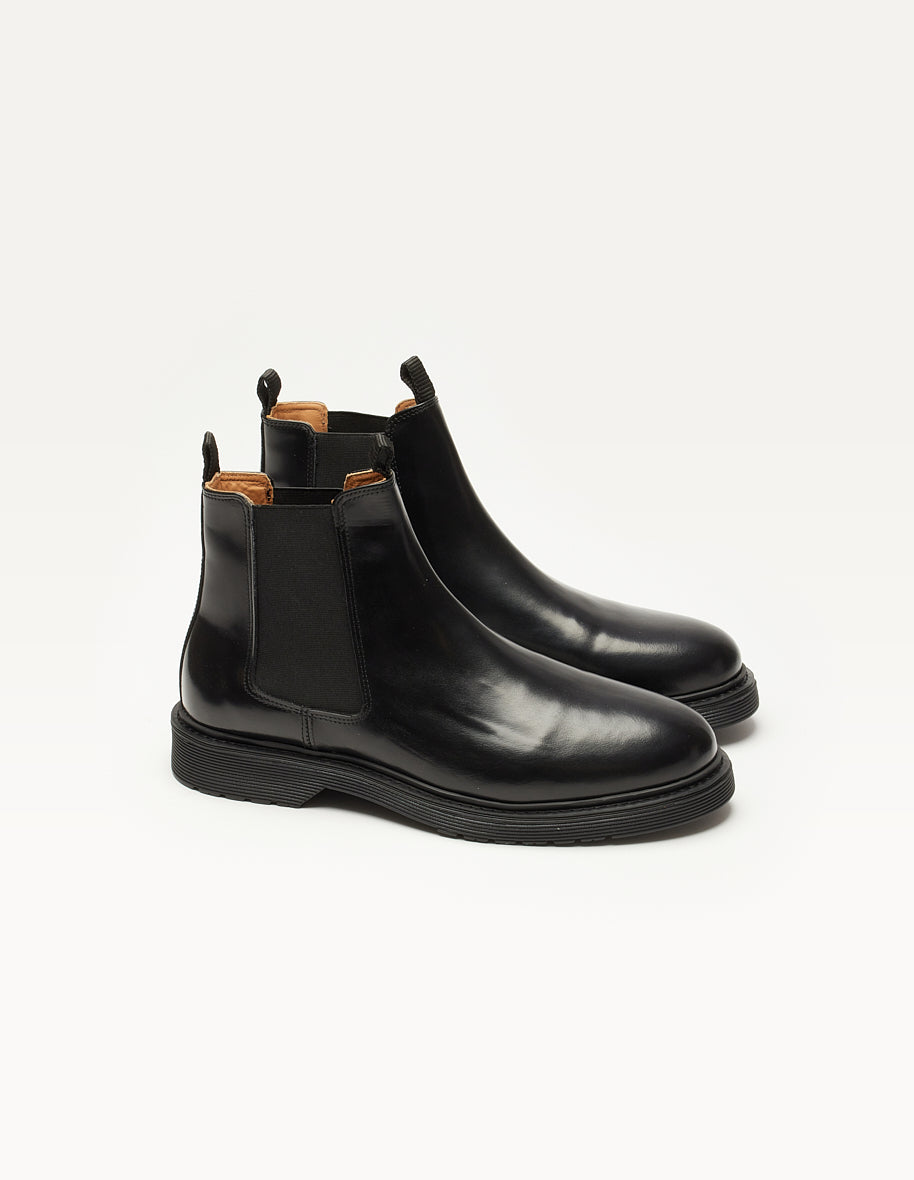 Bottines Axel - Cuir box noir