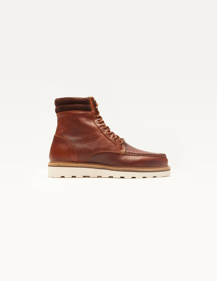 Bottines Bastien - Cuir pull-up terracotta