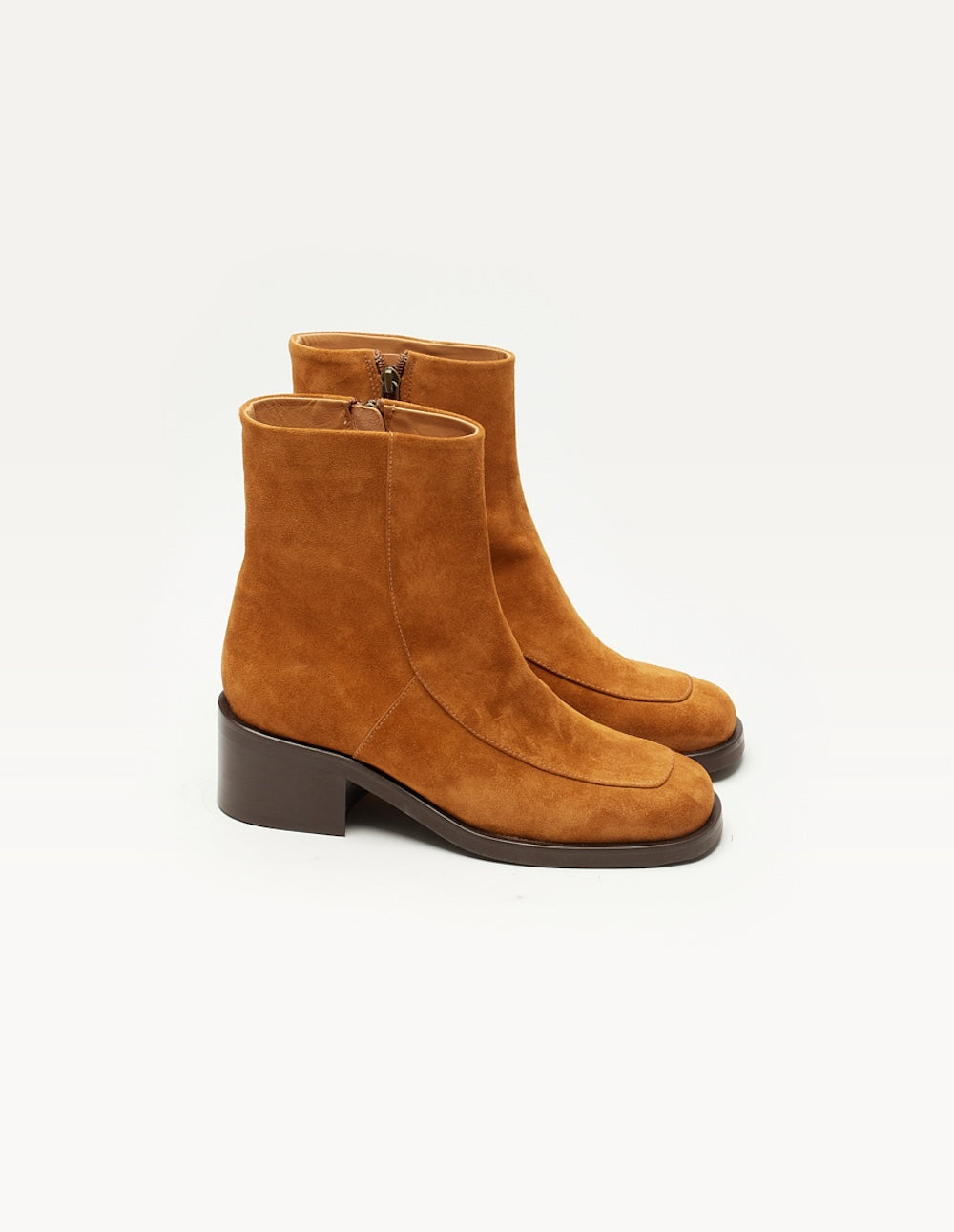 Heeled ankle boots Callie - Amber suede