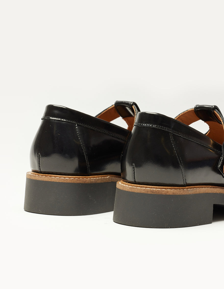 Derbies Carmen - Cuir box noir