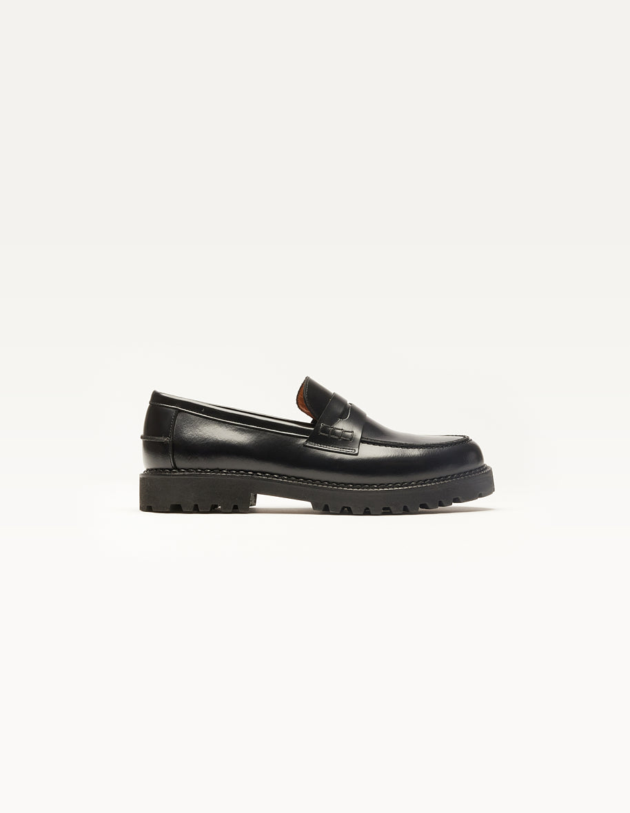 Mocassins Elliot - Cuir box noir