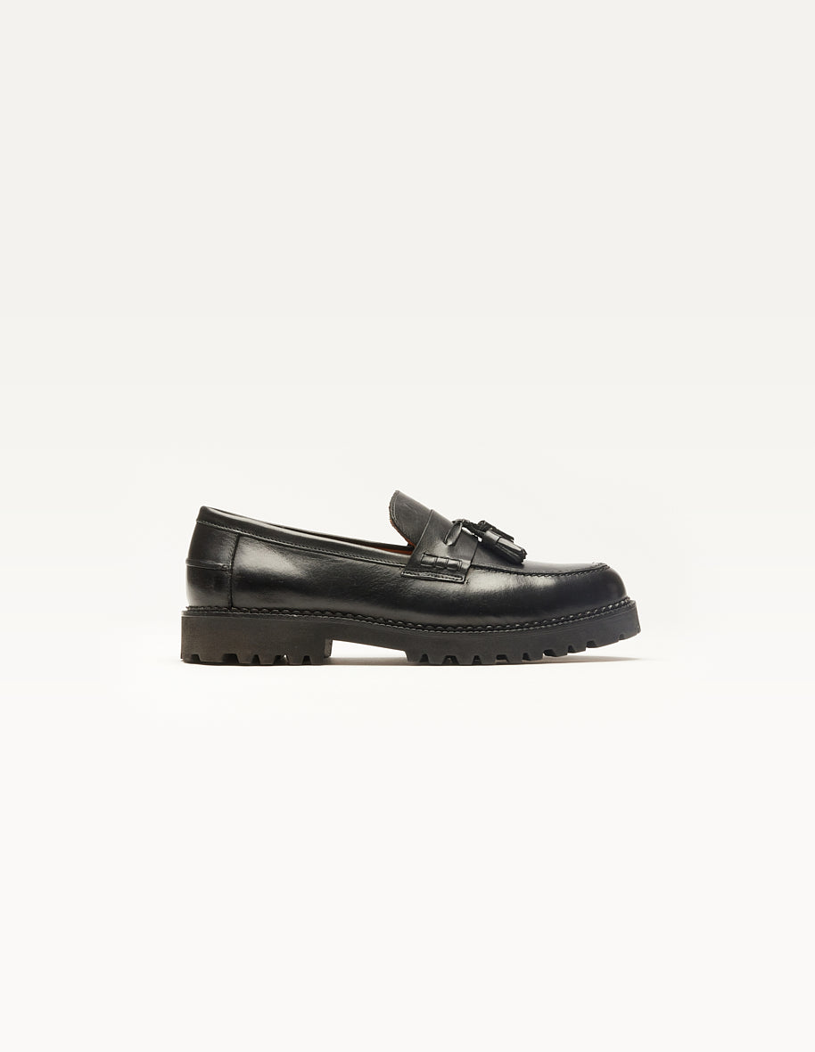 Mocassins Elliot - Pampilles cuir noir