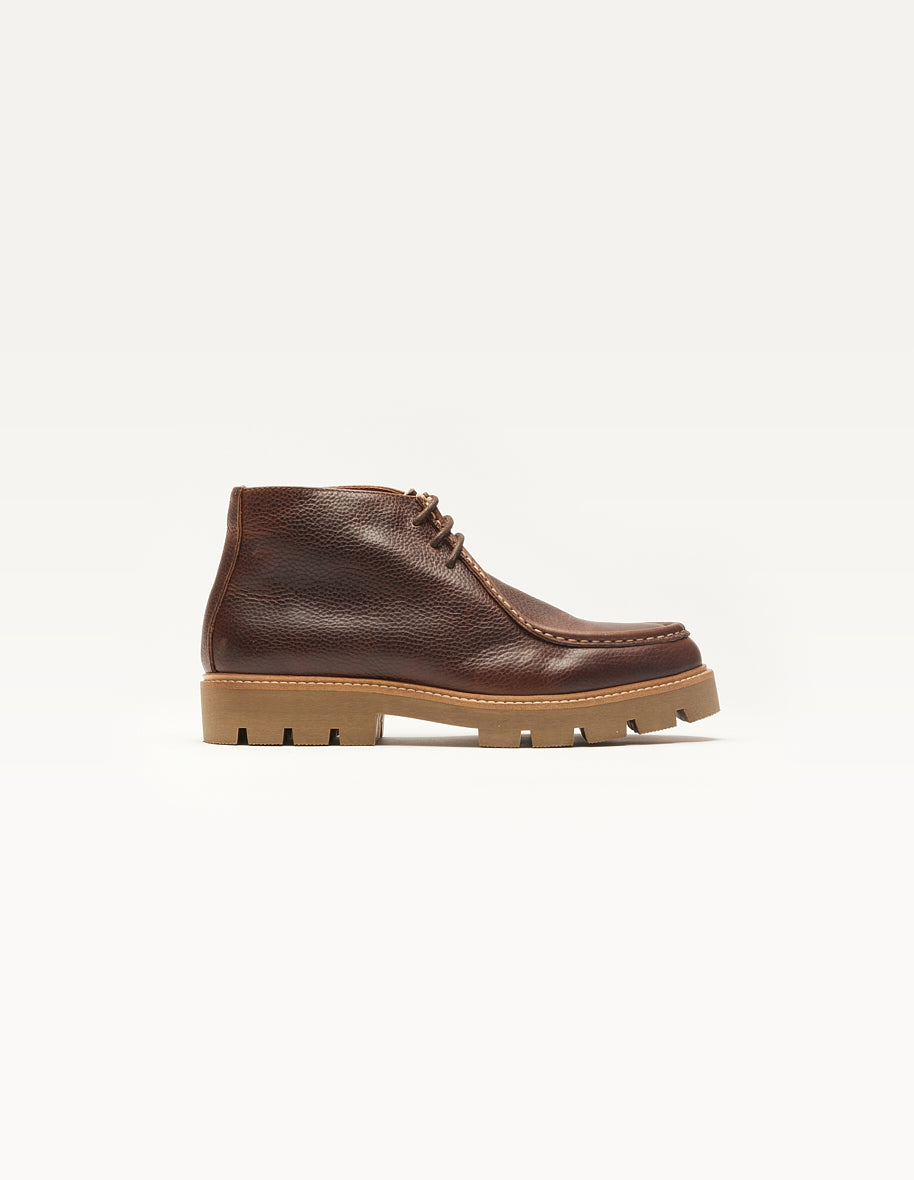 Bottines Grégoire - Cuir pull up grainé marron