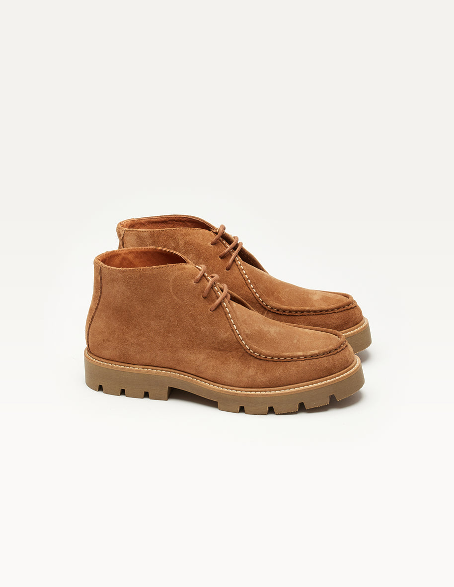 Bottines Grégoire - Suède cognac