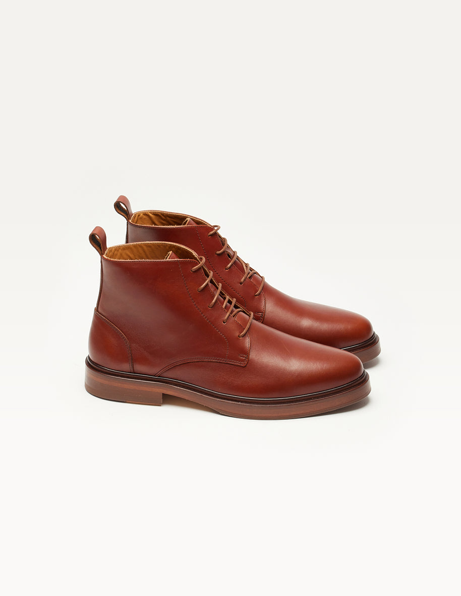 Bottines Guillaume - Cuir cognac