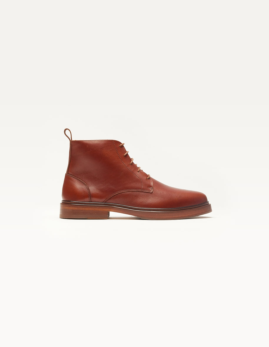 Bottines Guillaume - Cuir cognac