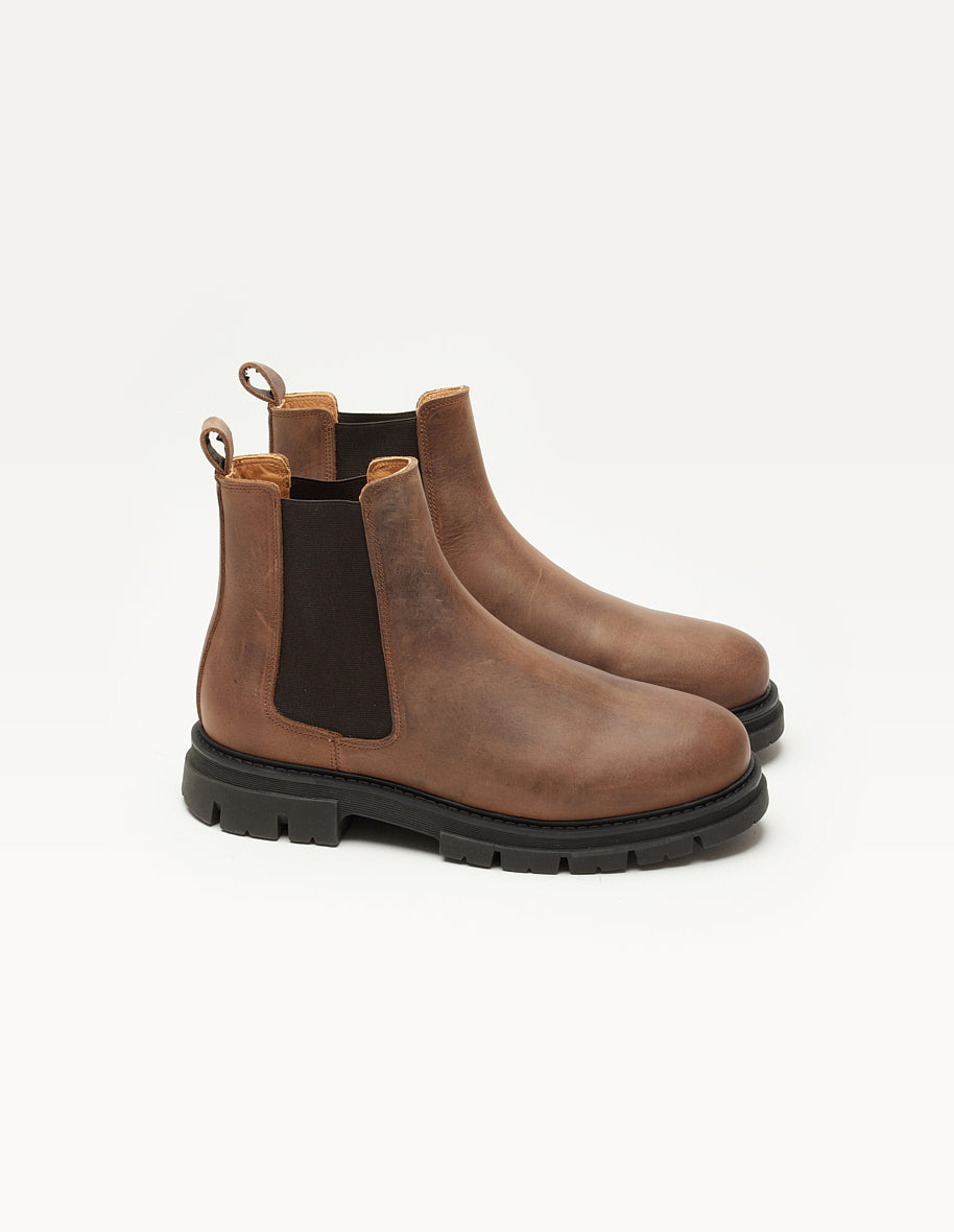 Bottines Liam - Cuir cire d'abeille