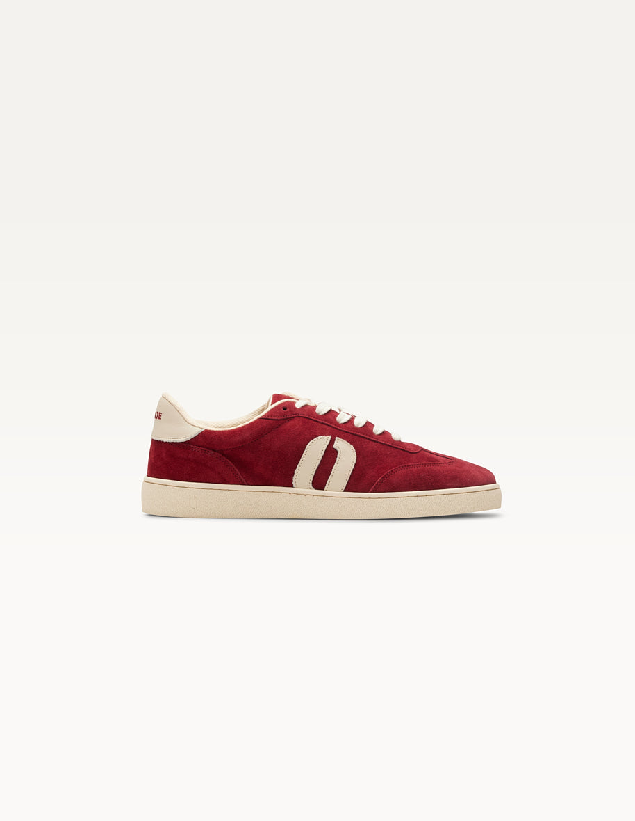 Low-top sneakers Lucia - Burgundy ecru