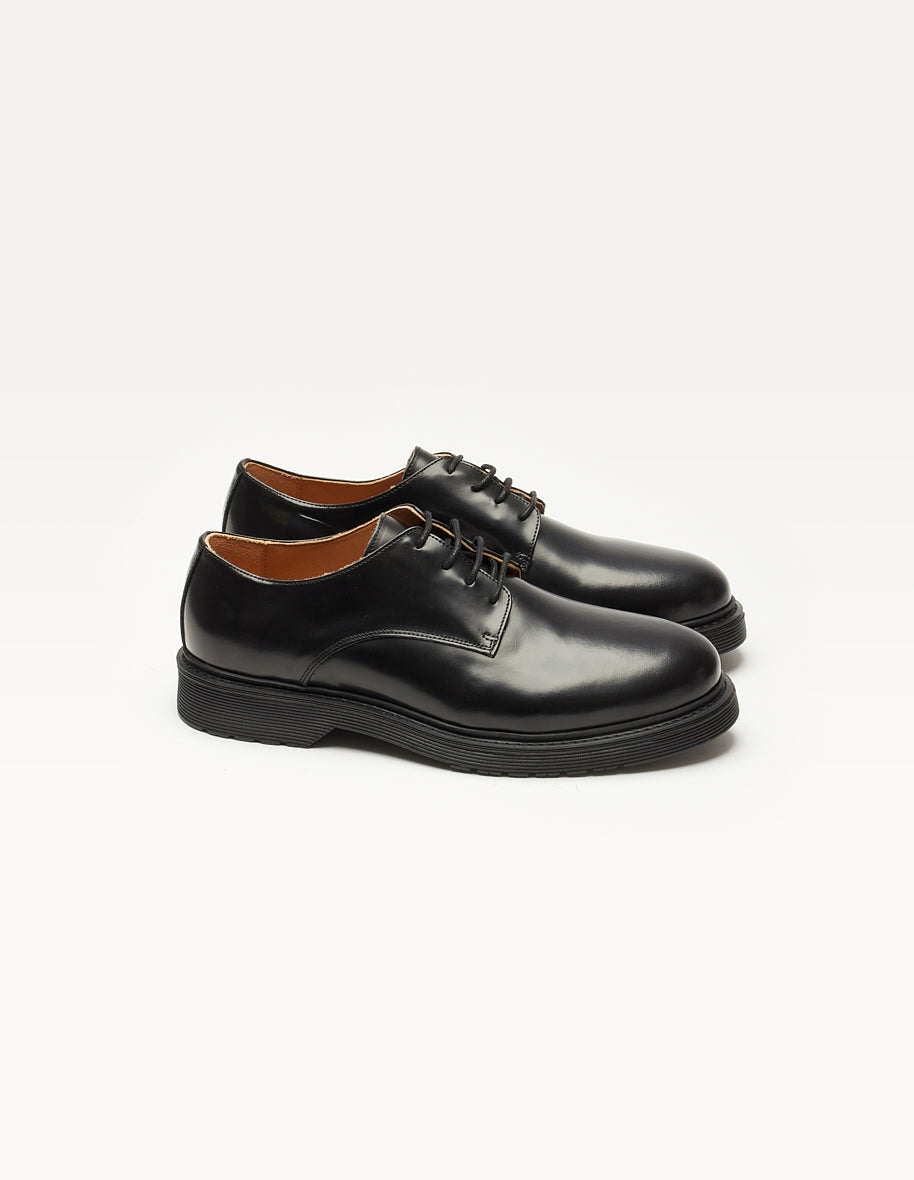 Derbies Olivier - Cuir box noir