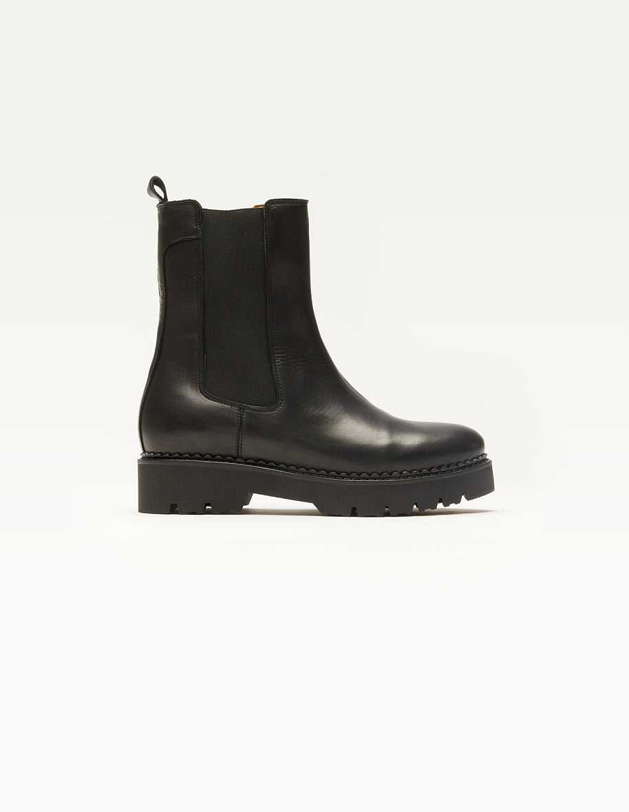 Bottines Poppy - Cuir noir