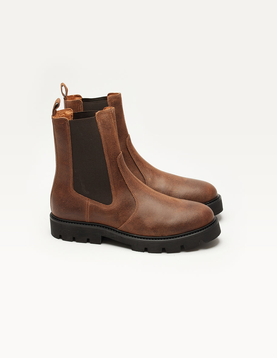 Bottines Raoul - Suède huilé marron