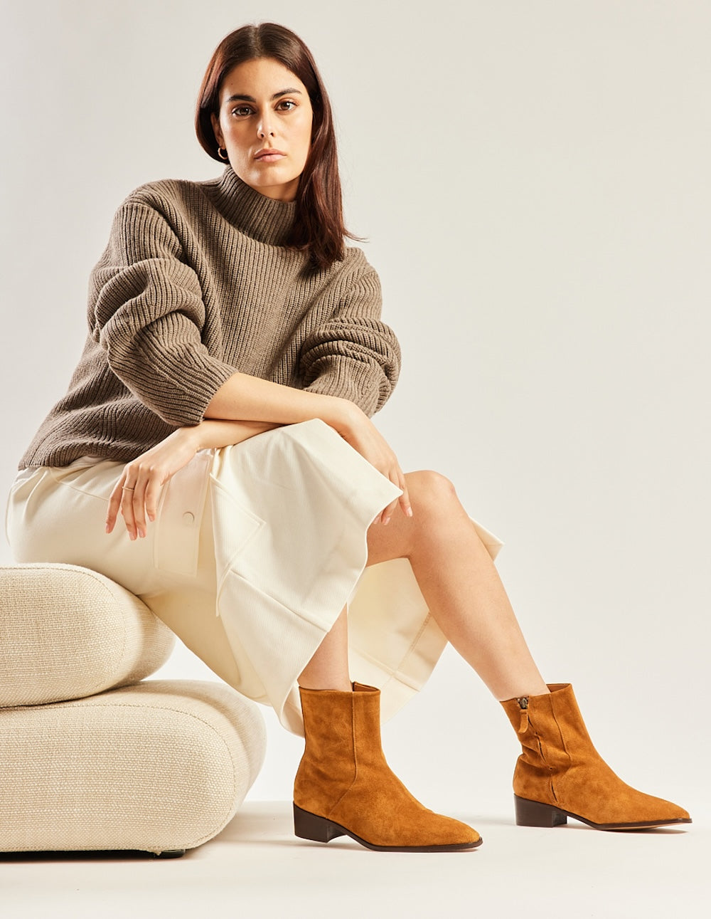 Boots Sybille - Amber suede