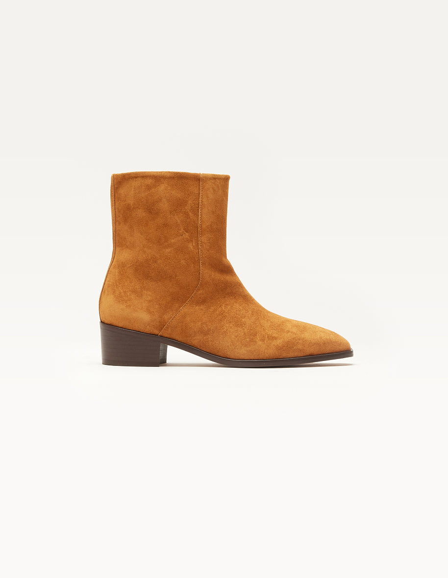 Bottines Sybille - Suède ambre