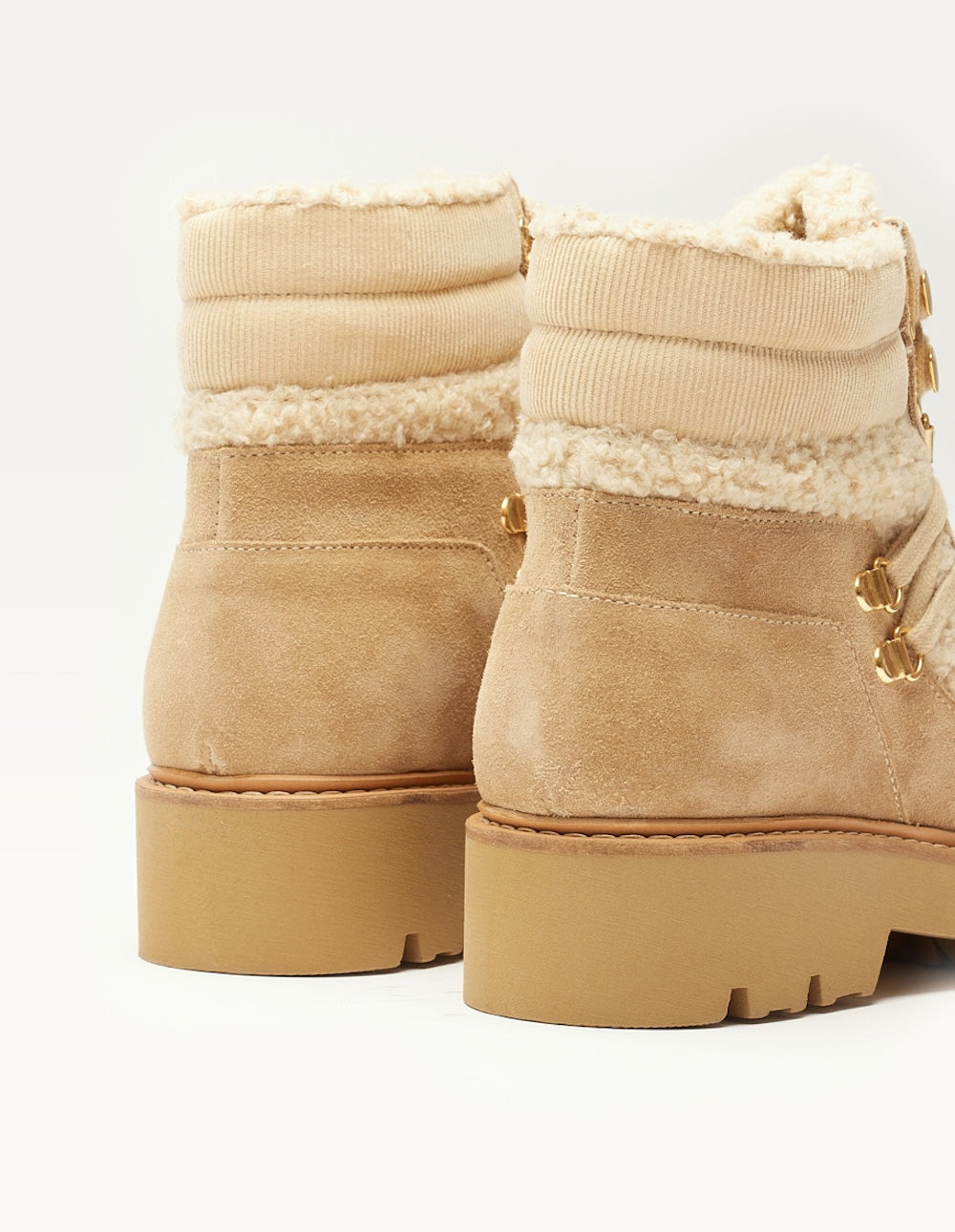 Bottines à lacets Talie - Suède beige