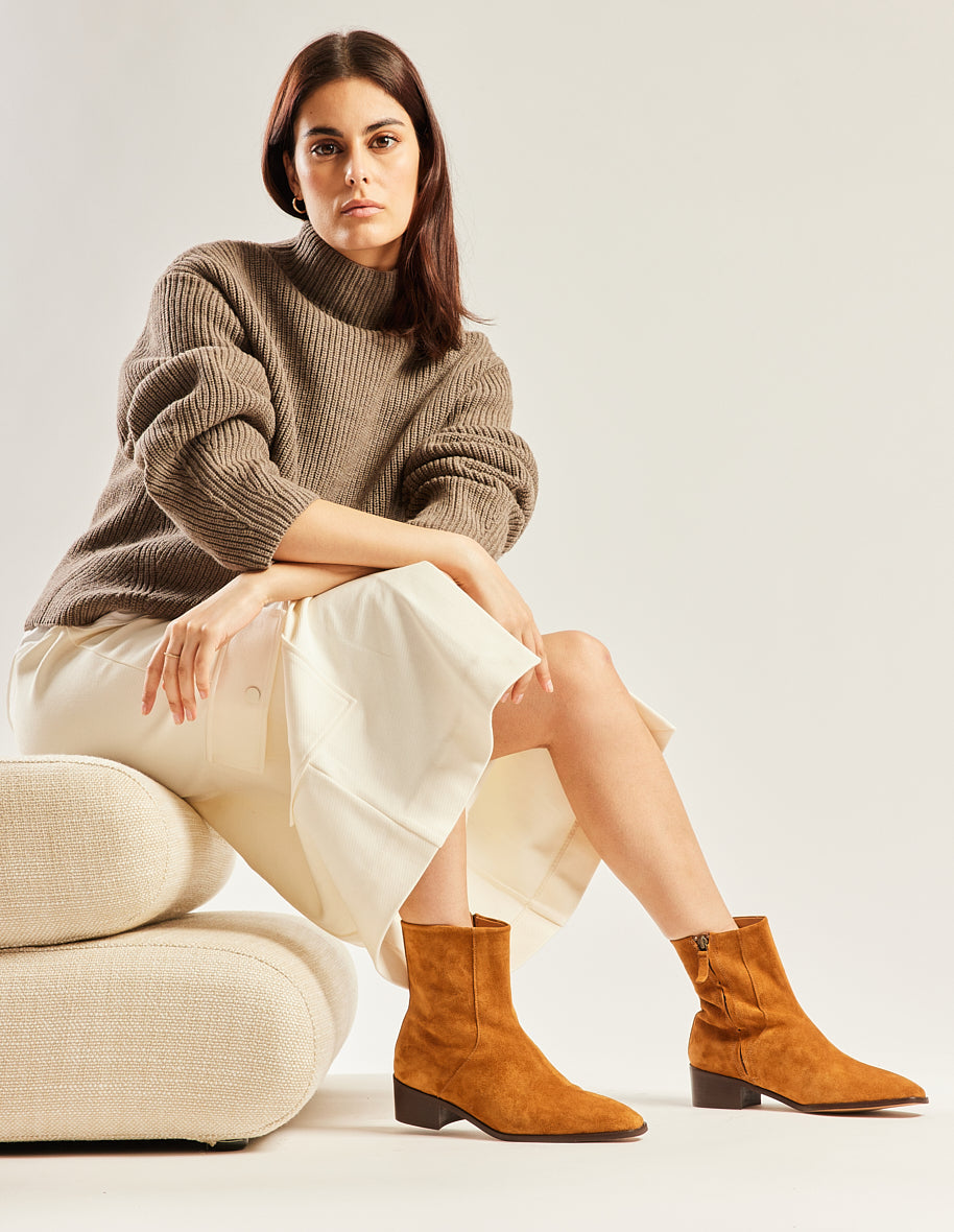 Boots Sybille - Amber suede