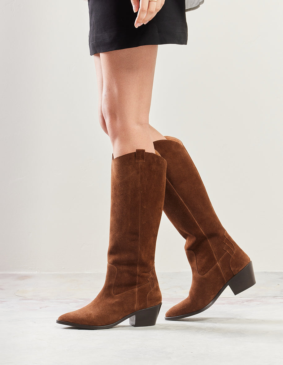 Boots Tara - Brown suede