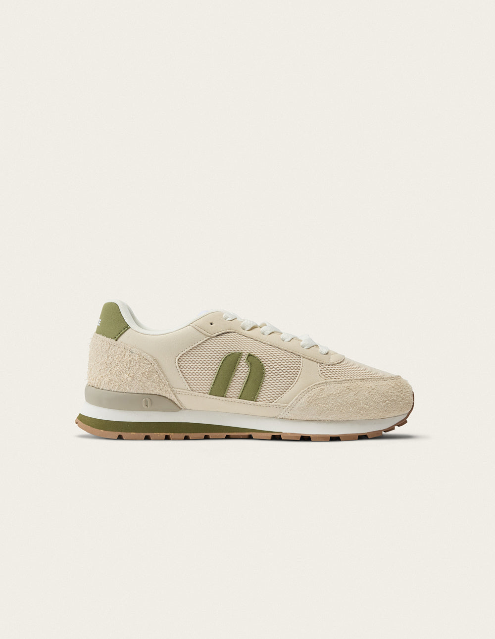 Adrien low-top trainers - Ecru light kaki