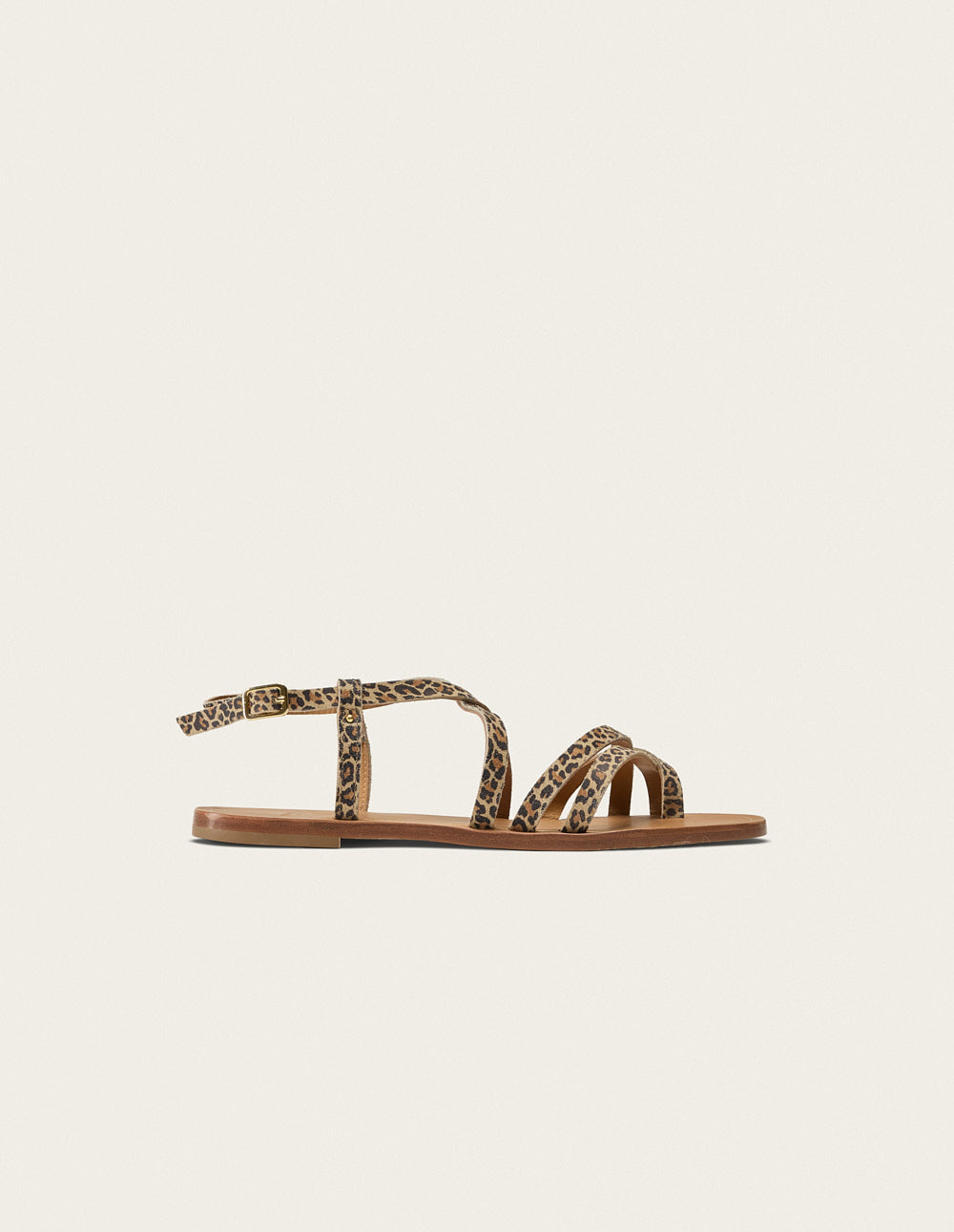 Sandals Alba - Leopard leather