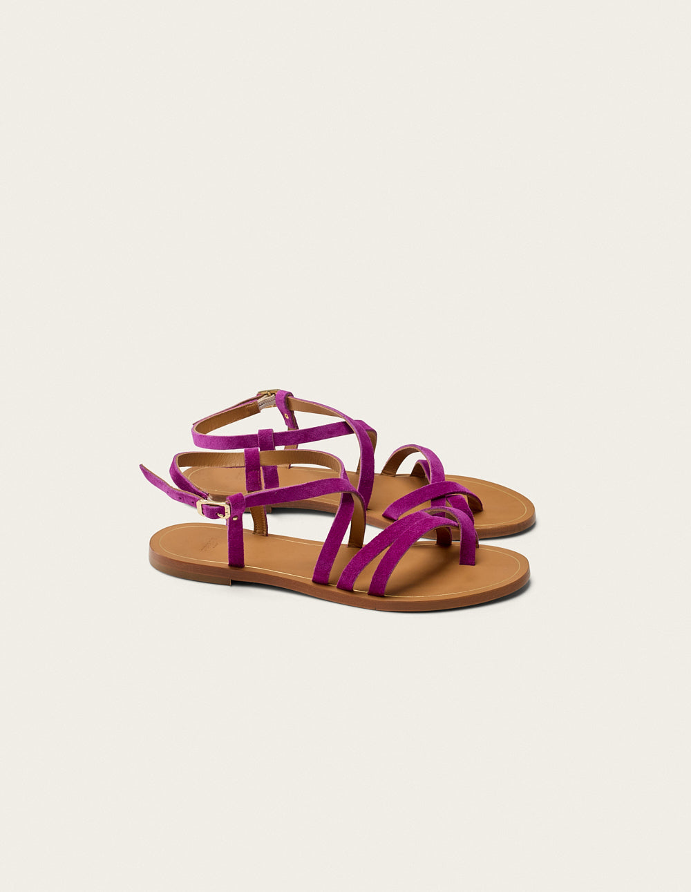 Alba Sandals - Magenta suede