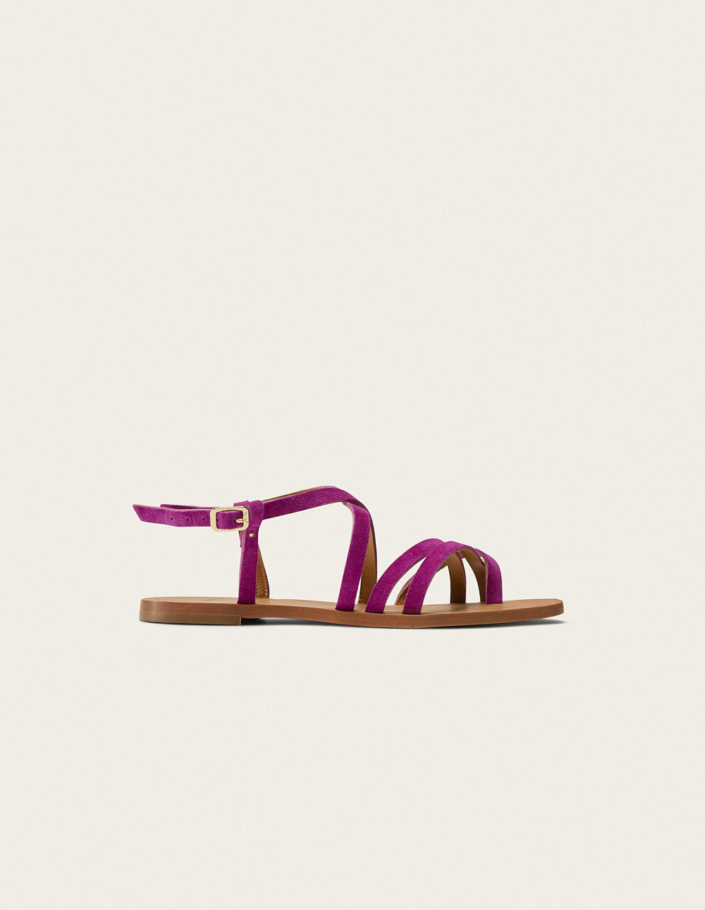 Alba Sandals - Magenta suede