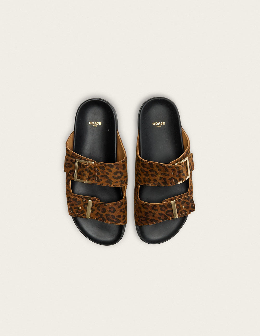 Ampio Mules - Leopard suede