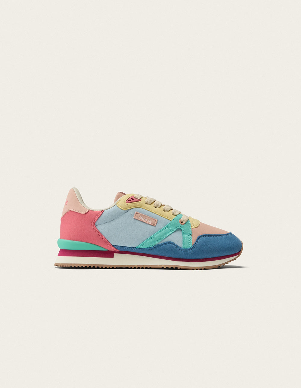 Andrée low-top trainers - Blue light pink duck