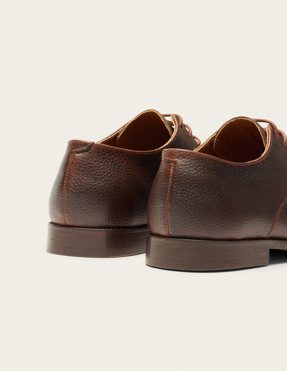 Derbies Antonin - Brown grained pull-up leather