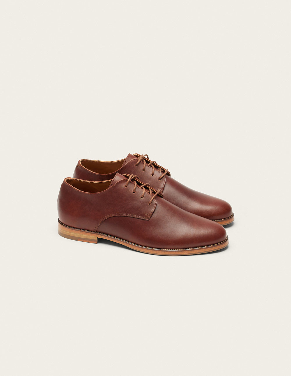 Derbies Antonin - Cuir pull-up terracotta