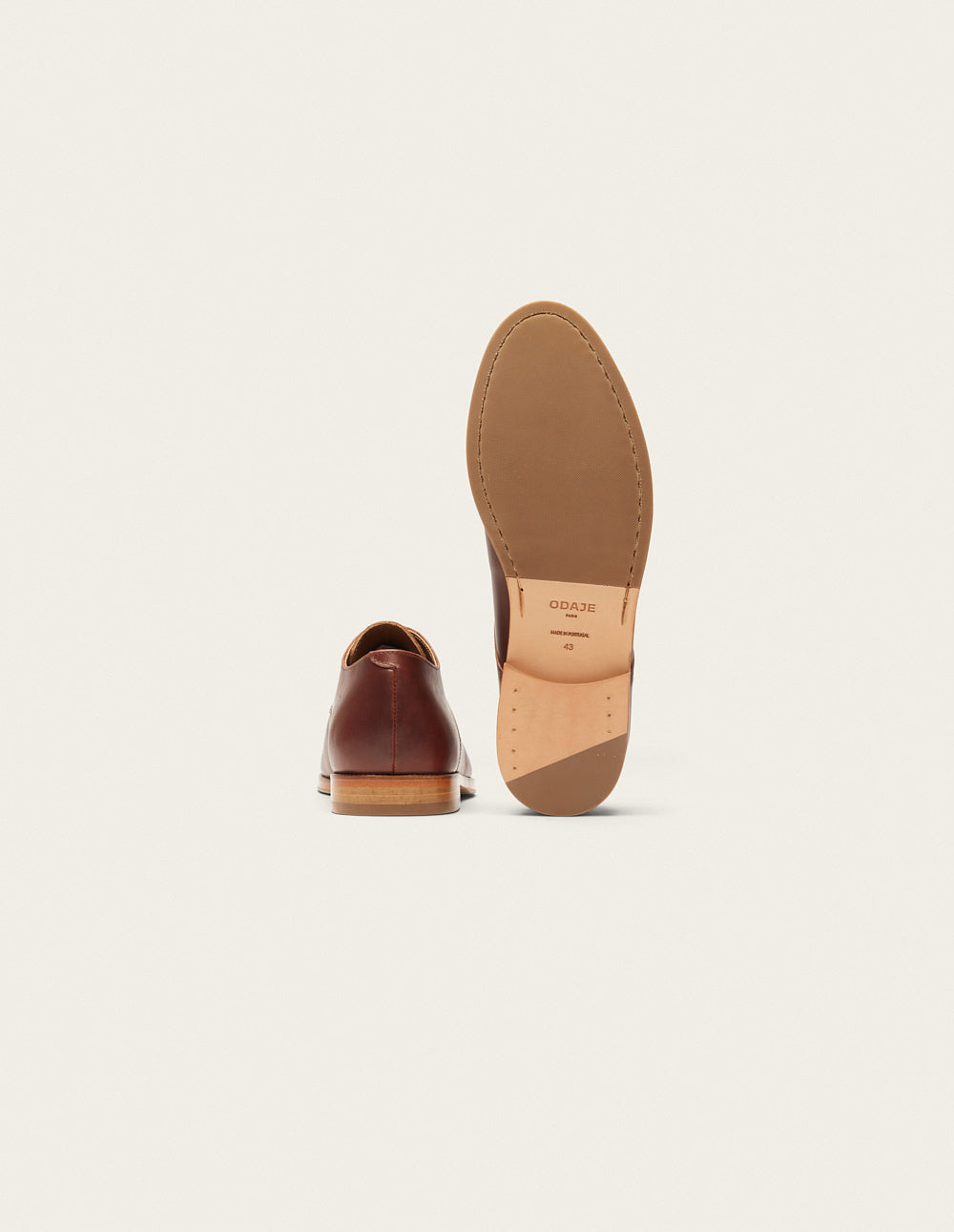 Derbies Antonin - Terracotta pull-up leather