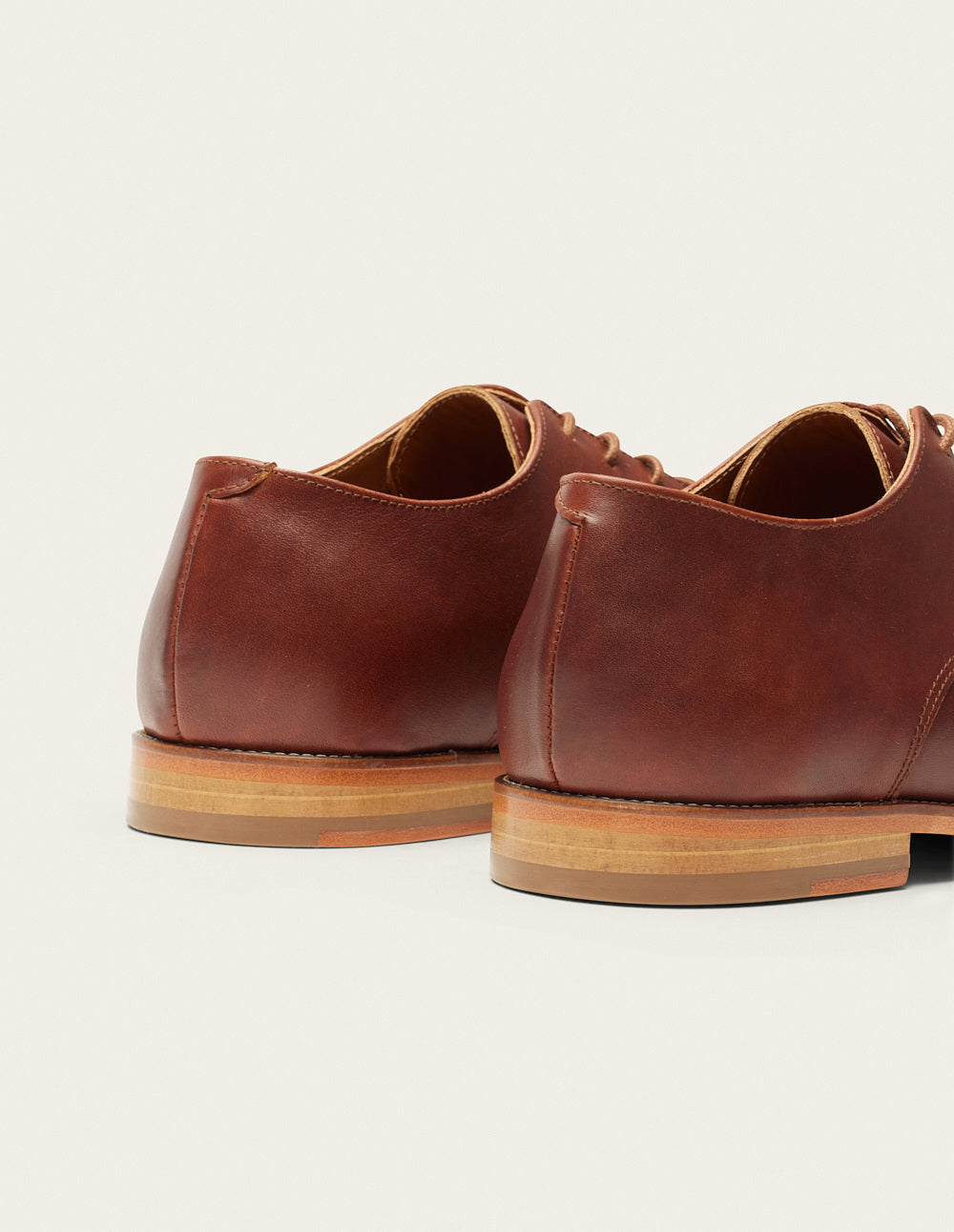 Derbies Antonin - Terracotta pull-up leather